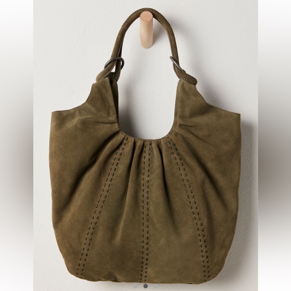 Free People Handbags - Free People Suede Scrunch Tote